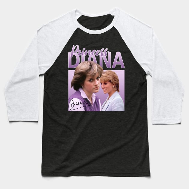 Princess Diana // 80s Purple Vintage Vibes // Baseball T-Shirt by BlackAlife